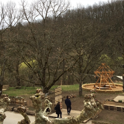 vue plongeante (au fond la Petite Roue népalaise)